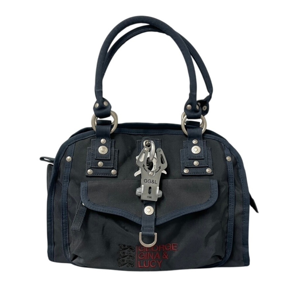 George Gina & Lucy Haute Hip Handbag Black Navy Utility Bag